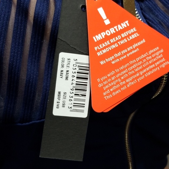 New Blue London cocktail dress - Picture 4 of 4